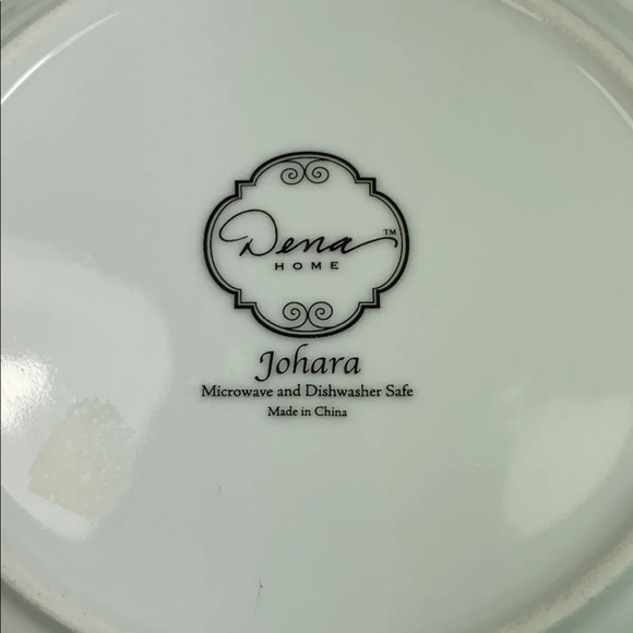 ⭐️2 Dena Home Johara Salad Plates Blue Green Ikat Pattern - Picture 5 of 7